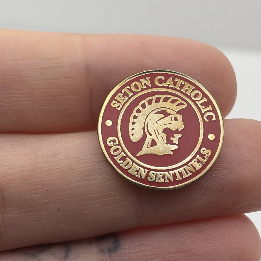 Seton Catholic Golden Sentinels Lapel Hat Pin Christian School